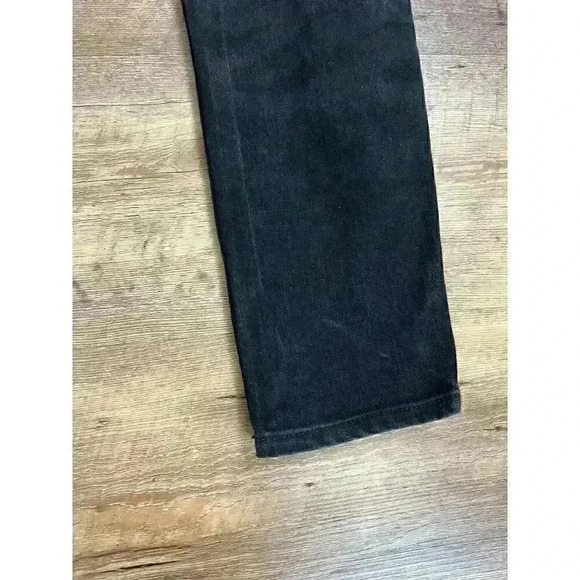 AllSaints Cigarette Button Fly Black Jeans Distressed 32 Skinny Leg Grunge - Picture 11 of 11